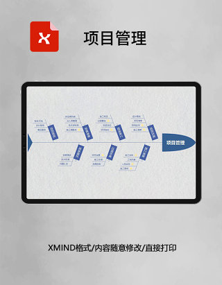 思维导图项目管理XMind模板