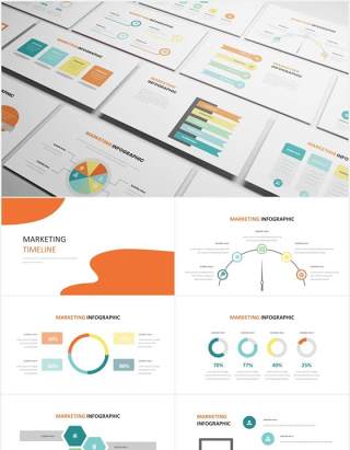 商务营销信息图PPT素材Marketing Infographic Powerpoint Template
