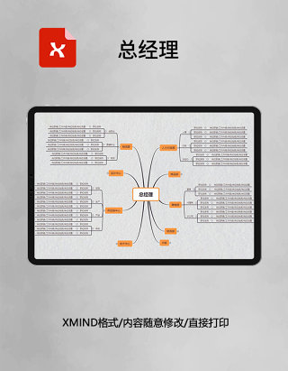 总经理思维导图XMind模板