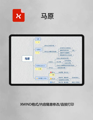 思维导图马原XMind模板