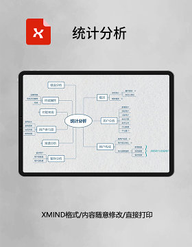  思维导图统计分析XMind模板