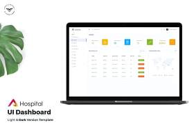 医院管理仪表板UI套件网站后台界面设计Hospital Admin Dashboard UI Kit