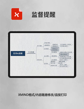 思维导图监督提醒XMind模板