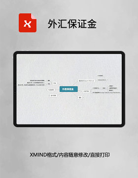 思维导图外汇保证金XMind模板