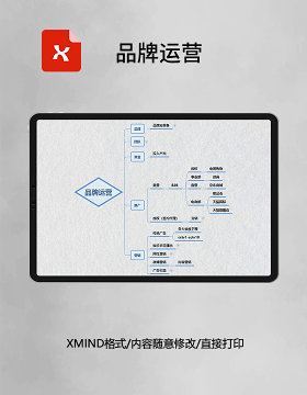 思维导图品牌运营XMind模板