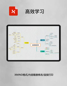 思维导图高效学习XMind模板