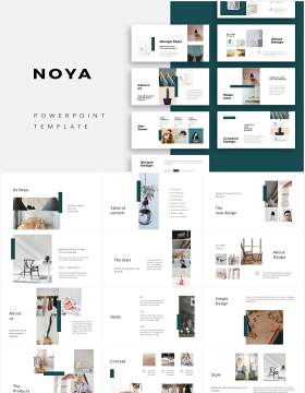 简约图文展示通用PPT模板NOYA - Powerpoint Template