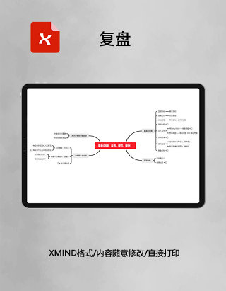 思维导图复盘XMind模板