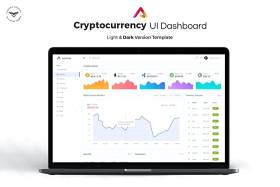 加密货币管理仪表板UI套件网站后台界面设计Cryptocurrency Admin Dashboard UI Kit