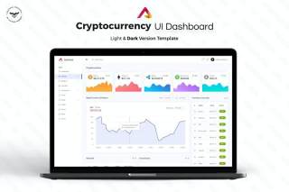 加密货币管理仪表板UI套件网站后台界面设计Cryptocurrency Admin Dashboard UI Kit