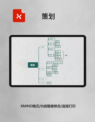 思维导图策划XMind模板