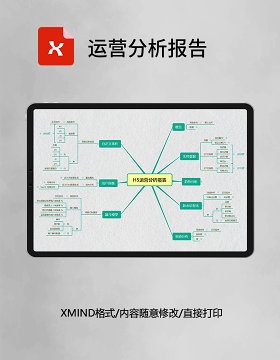 思维导图运营分析报告XMind模板