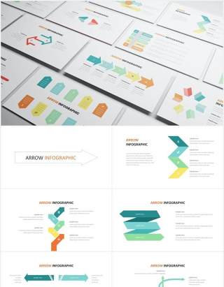 箭头信息图PPT素材Arrow Infographic Powerpoint Template