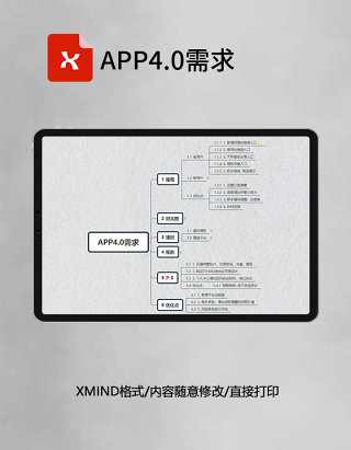 思维导图APP4.0需求XMind模板