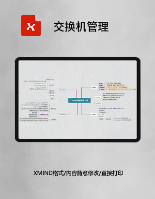  思维导图交换机管理XMind模板