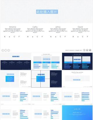 图片排版版式PPT演示模板Bios