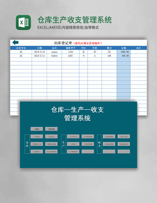 仓库生产收支管理系统