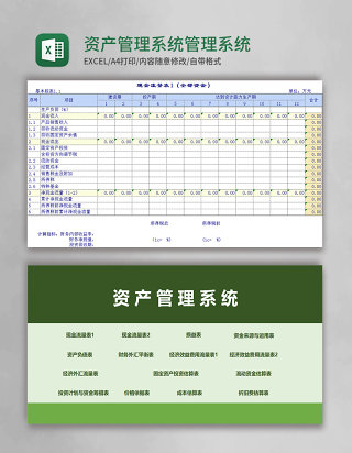 资产管理系统Excel管理系统