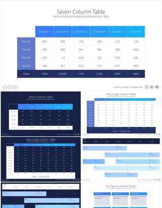 表格文本信息图表PPT素材Table Text