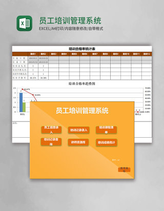 员工培训管理系统excel模板