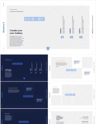 动态照片布局图片排版设计PPT素材Animated photo layouts2.5