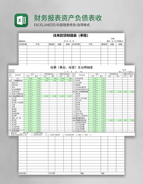 财务报表资产负债表收入支出表