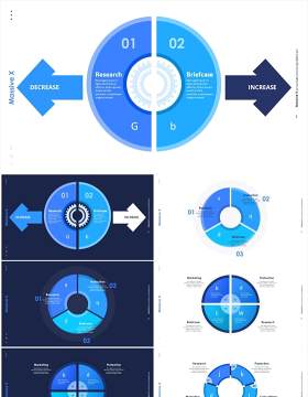 圆形图表信息PPT素材Diagram infographics