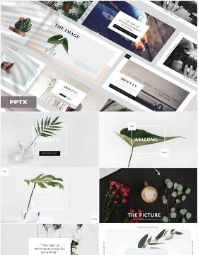 优雅高端作品展示PPT模板Elegant - Powerpoint Template