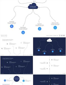 组织结构图分层信息图PPT素材Structure