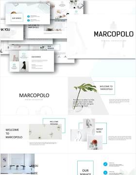 简约图片展示PPT模板MARCO - Powerpoint template