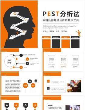 PEST分析法战略外部环境分析的基本工具动态PPT模板