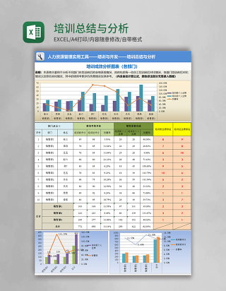 培训总结与分析excel模板