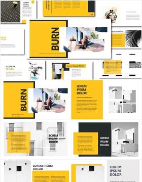 多用途作品展示PPT模板Agancy Multipurpose Template PPTX