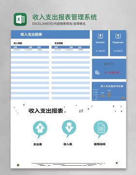 收入支出报表管理系统