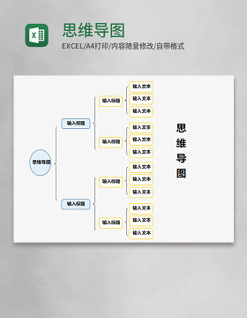 实用思维导图表格模板