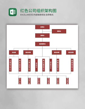 红色公司组织架构图