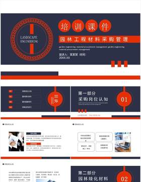 园林工程材料采购管理培训动态PPT模板