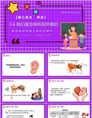 教科版四年级科学上册我们是怎样听到声音的课件PPT模板