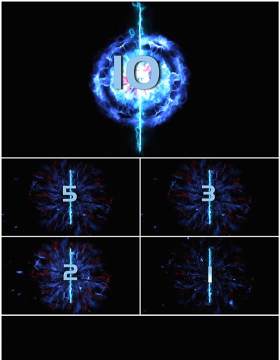 炫酷年会十秒倒计时PPT模板