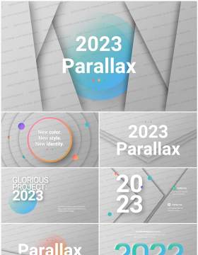 创意国外视差PPT幻灯片模板无图片2023 Versatile Parallax