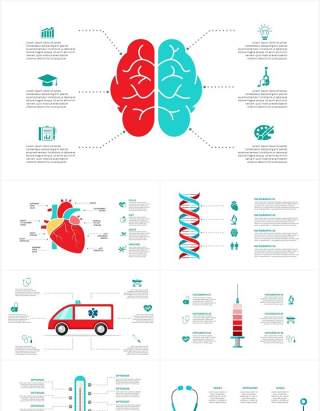 医药医学信息图形PPT素材元素Medical