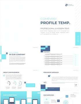 淡绿色企业业务介绍PPT模板Business Profile