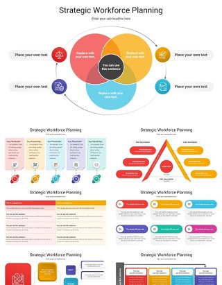 战略性劳动力规划信息图PPT模板Strategic Workforce Planning