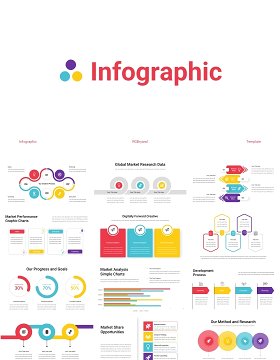 市场研究分析数据PPT素材Infographic