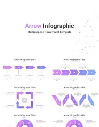 箭头信息图PPT模板Arrow Infographic Template