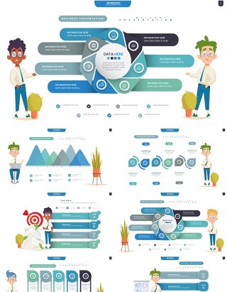 创意信息图表PPT模板Infographic Presentation Templates6