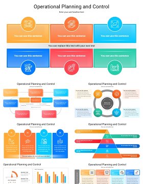 项目市场运营计划和管理控制信息图PPT模板Operational Planning and Control