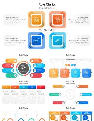 清晰角色信息图PPT模板Role Clarity