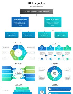 人力资源整合结构图信息图表PPT模板HR Integration