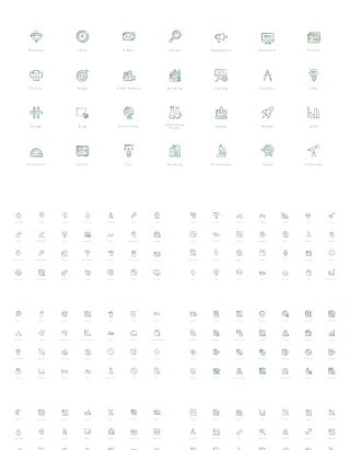 280图标PPT素材 Bonus vector Icons